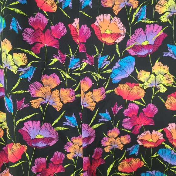 Topshop Multi-Color Poppy Floral 90s Artgirl Quirky Cropped Wide-leg Jumpsuit - Picture 4 of 9